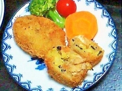 かぼちゃコロッケ（しめじ・にんじん・ツナ）